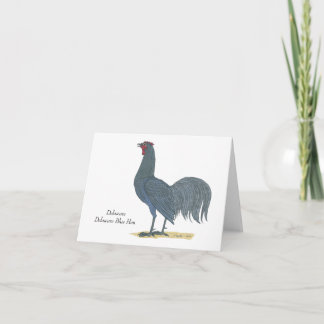 Carte De Remerciements Oiseau d'État du Delaware Blue Hen