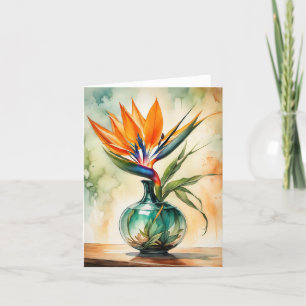 Carte De Remerciements Oiseau du Paradis Beauté