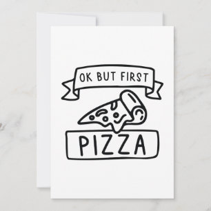 Carte De Remerciements Ok Mais Première Pizza