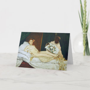 Carte De Remerciements Olympia de Manet