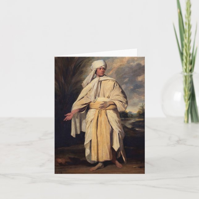 Carte De Remerciements Omai des îles conviviales par Sir Joshua Reynolds (Devant)