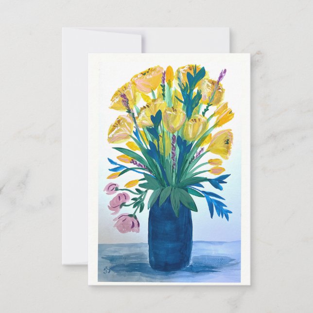 Carte De Remerciements Oma's Flowers thank you / note cards (Devant)