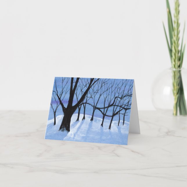 Carte De Remerciements Ombres de lune (Devant)