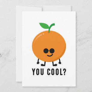 Carte De Remerciements Orange, Cool ?