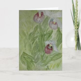 Carte De Remerciements Orchidées de chlipper de dame Showwy