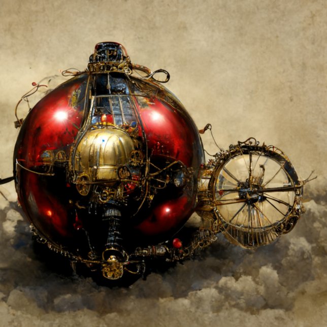 Carte De Remerciements Ornement Steampunk avec roues (Créateur téléchargé)
