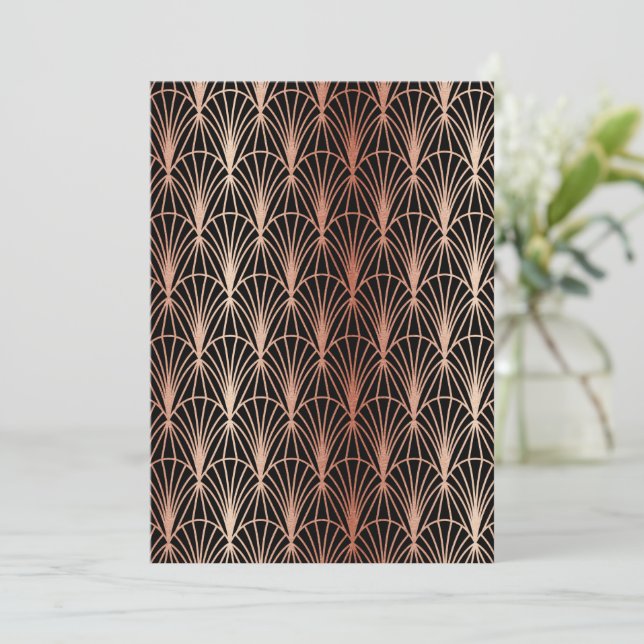 Carte De Remerciements Ornements de luxe 14 (Debout devant)