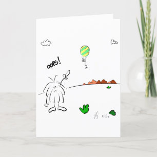 Carte De Remerciements OUPS ...carte d'anniversaire tardive