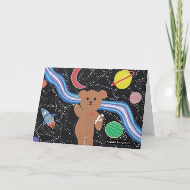 Carte De Remerciements Out of This World - KidsArt pour CHOC (Devant)