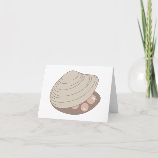 Carte De Remerciements Oyster Pearls (Devant)