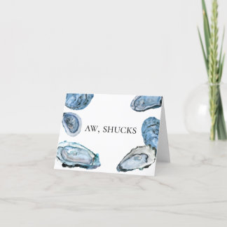 Carte De Remerciements Oyster Thank You Notes - Aw, Shucks