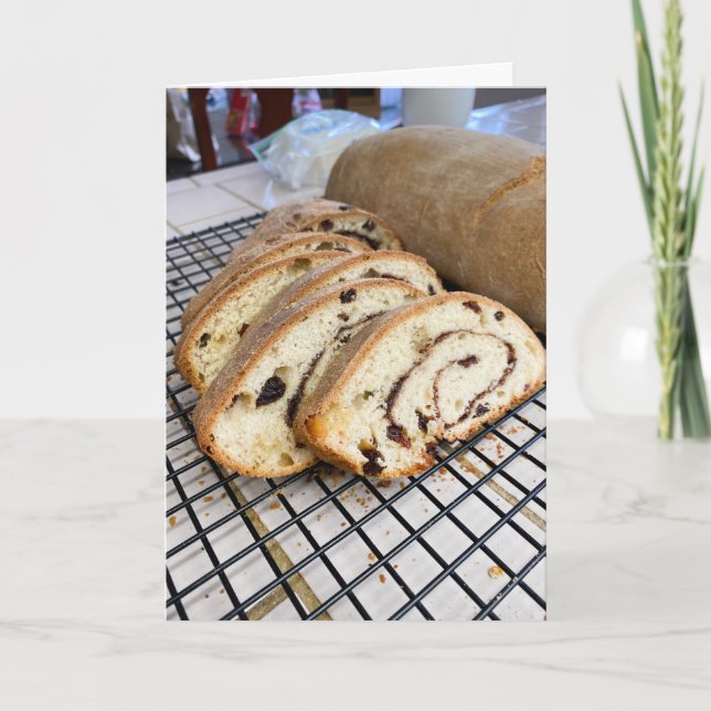 Carte De Remerciements Pain de raisin de cannelle (Devant)