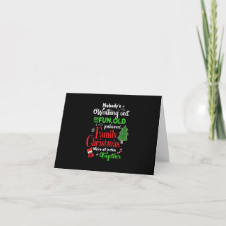 Carte De Remerciements Pajamas de vacances de Noël en famille Drôle Noël