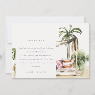 Carte De Remerciements Palm Beach Tropical Palm Beach Cabana Mariage