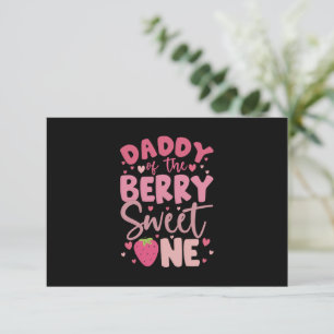 Carte De Remerciements Papa de la douce fraise Berry Joyeux Anniversaire