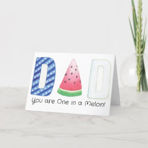Carte De Remerciements Papa un dans un melon