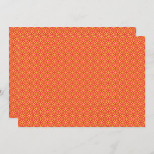 Carte De Remerciements Papier à envelopper avec un motif orange, re