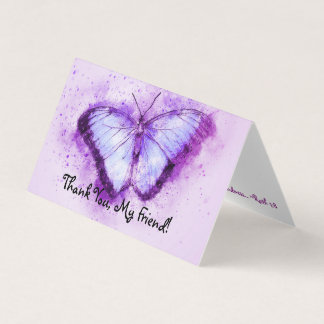 Carte de remerciements papillon