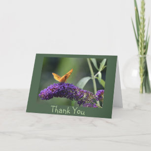 Carte de remerciements papillon