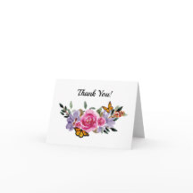 Papillons Boho Floral Aquarelle Rustique