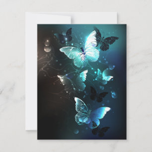Carte De Remerciements Papillons de nuit