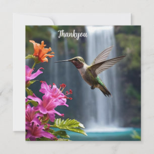 Carte De Remerciements Parc de la cascade des colibris