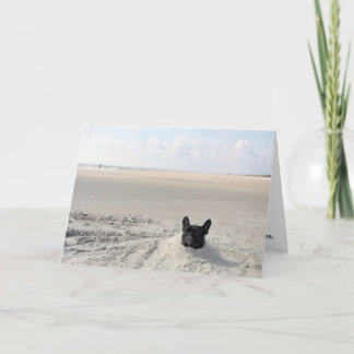 Carte De Remerciements Paris dans le sable