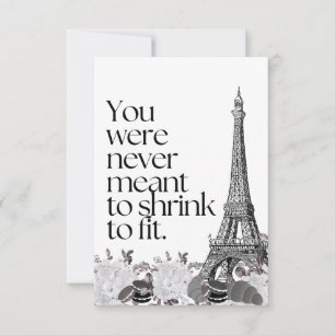 Carte De Remerciements Paris Tour Eiffel Art mural citation motivant