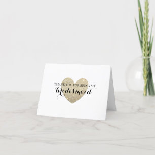 carte de remerciements - Parties scintillant Coeur