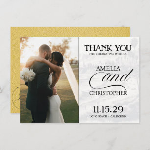 Carte De Remerciements Passeport de Californie jaune