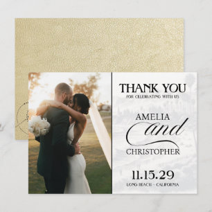 Carte De Remerciements Passeport de Champagne Californie