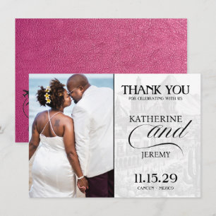 Carte De Remerciements Passeport de Magenta Mexique