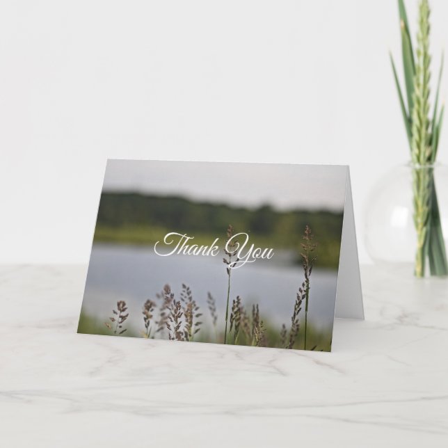 Carte De Remerciements Pastor appreciation Quiet Lake Landscape Bible (Devant)
