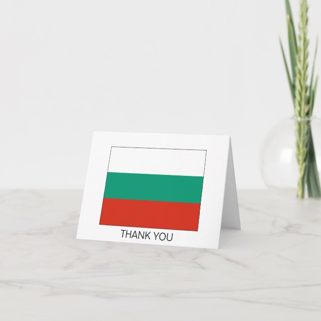Carte De Remerciements Patriotic Bulgarian (Devant)