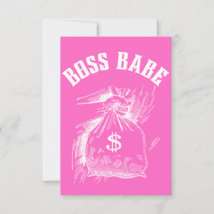 Carte De Remerciements Patron Babe