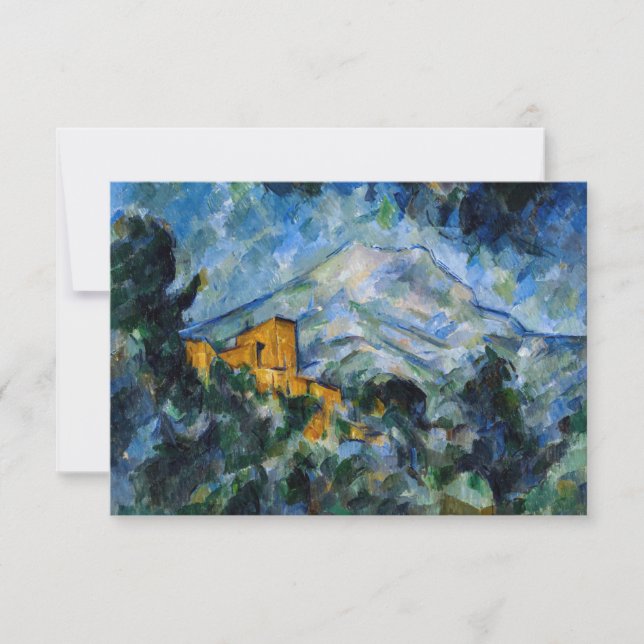 Carte De Remerciements Paul Cezanne - Mont Saint-Victoire & Château Noir (Devant)