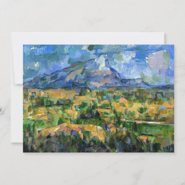 Carte De Remerciements Paul Cezanne - Mont Sainte-Victoire (Devant)