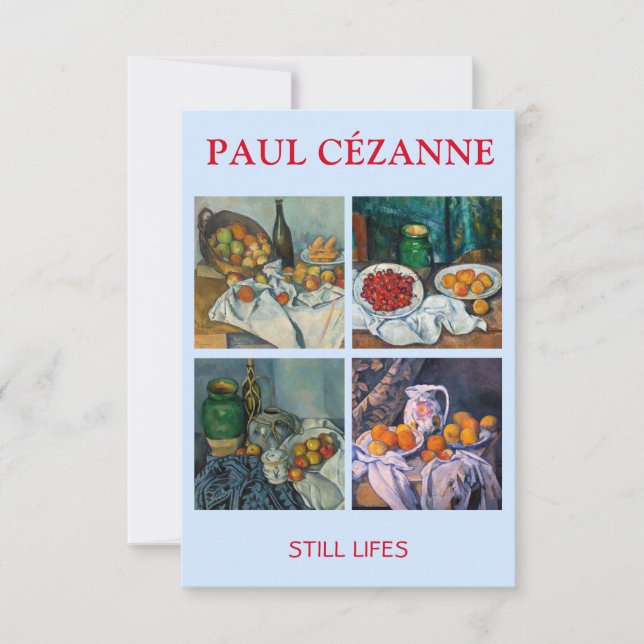 Carte De Remerciements Paul Cezanne - Toujours Vie Sélection de chefs-d'o (Devant)