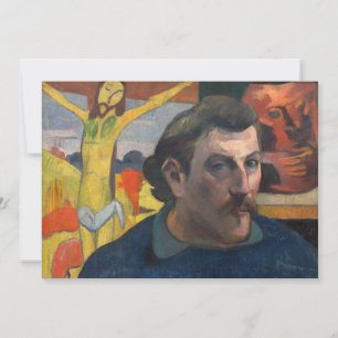 Carte De Remerciements Paul Gauguin - Autoportrait avec Christ Jaune