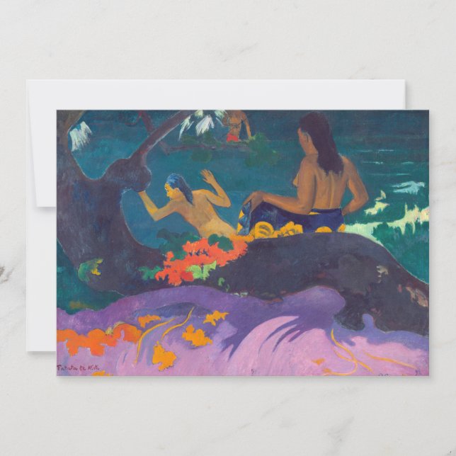 Carte De Remerciements Paul Gauguin - By the Sea / Fatata te Miti (Devant)
