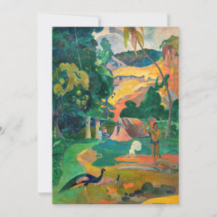 Carte De Remerciements Paul Gauguin - Paysage aux paions / Matamoe