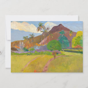 Carte De Remerciements Paul Gauguin - Paysage tahitien