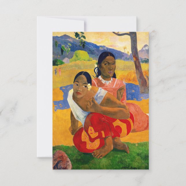 Carte De Remerciements Paul Gauguin - Quand Vous Marierez-Vous ? (Devant)