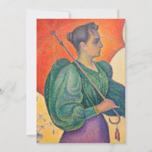 Carte De Remerciements Paul Signac - Femme avec un parasol