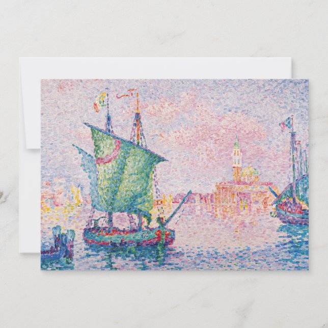 Carte De Remerciements Paul Signac - Venise, Le Nuage Rose (Devant)