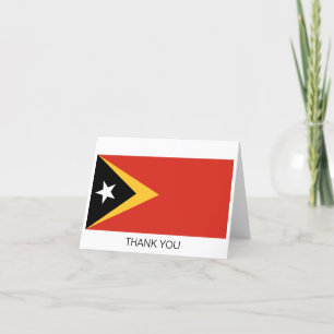 Carte De Remerciements Pavillon du Timor oriental