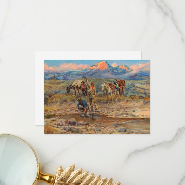 Carte De Remerciements Pay Dirt, La découverte du goulet de Dernière chan (Devant/Arrière en situation)