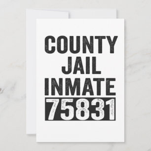 Carte De Remerciements Pays Détenu 75831 Drôle Prison d'Halloween