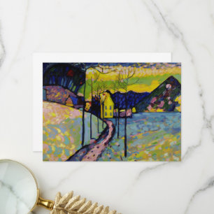 Carte De Remerciements Paysage d'hiver par Wassily Kandinsky