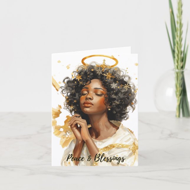 Carte De Remerciements Peace Angel Card by Alicia McDaniel Fine Art (Devant)